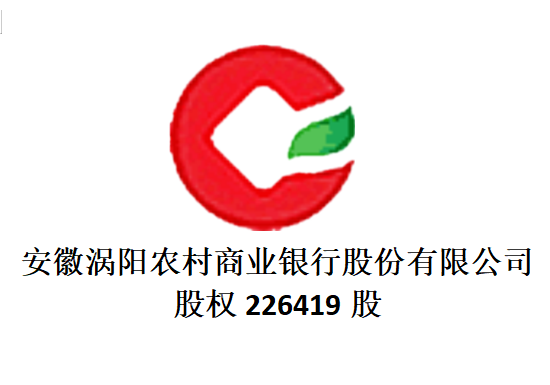 安徽涡阳农村商业银行股份有限公司股权226419股（二拍）
