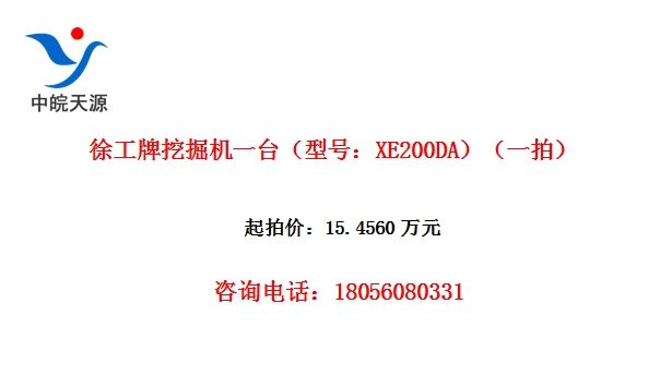 徐工牌挖掘机一台（型号：XE200DA）（一拍）