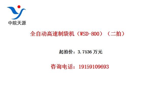 全自动高速制袋机(WSD-800)(二拍)